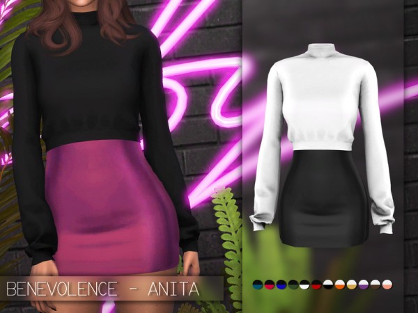  The Sims Resource: Alita Dress by Benevolence c