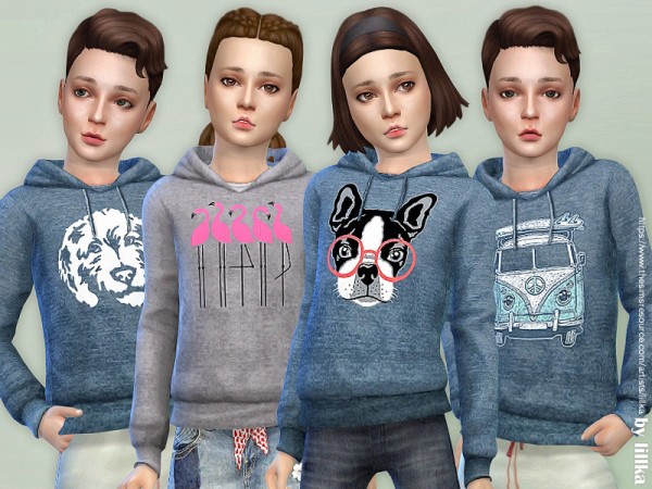  The Sims Resource: Childrens Hoodie 01 by lillka