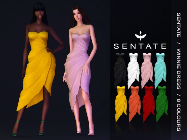  The Sims Resource: Winnie Dress by Sentate
