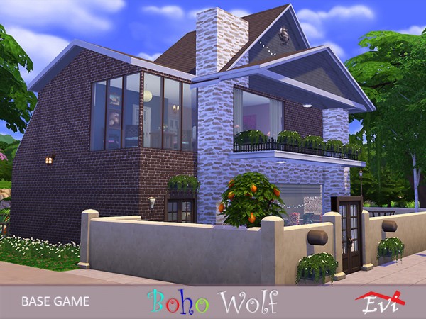  The Sims Resource: Boho Wolf House by evi