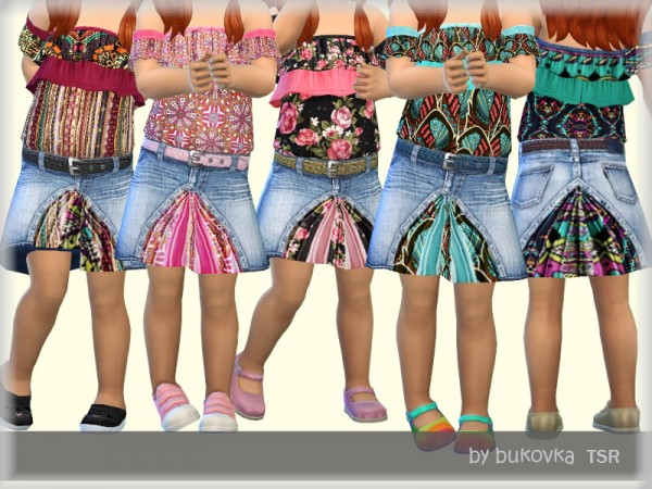  The Sims Resource: Skirt Boho by bukovka