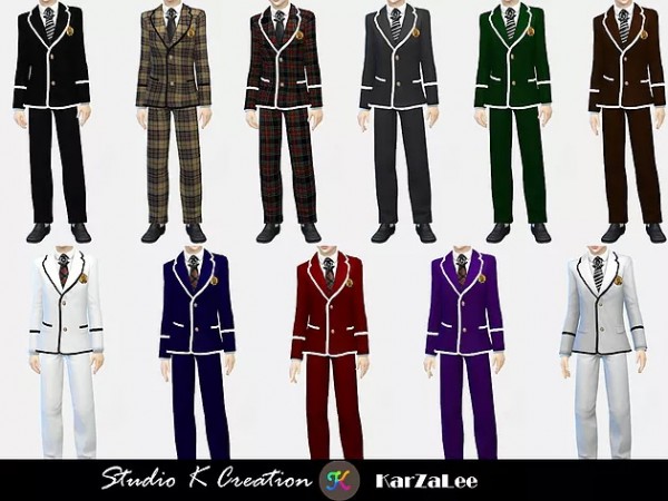  Studio K Creation: Blazer Tie uniform set for child and toddler