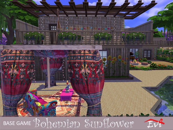  The Sims Resource: Bohemian Sunflower House by evi