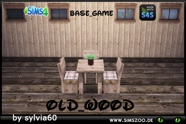  Blackys Sims 4 Zoo: Old Wood by sylvia60