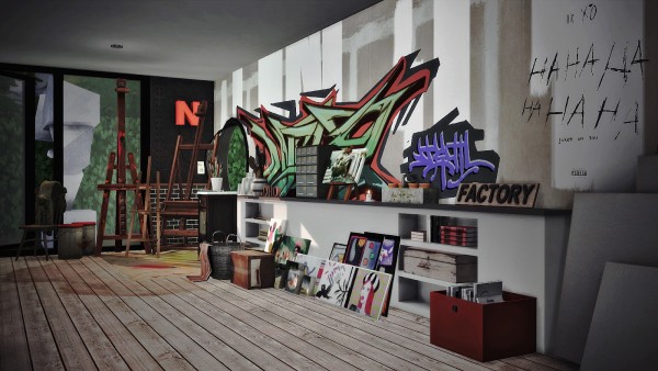 Ideassims4 art: 32 Graffiti House
