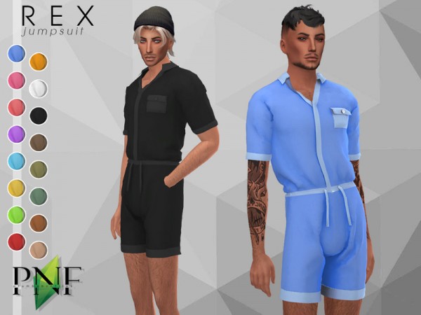  The Sims Resource: Rex jumpsuit by Plumbobs n Fries