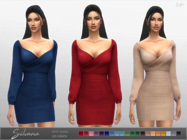  The Sims Resource: Silvana Dress by Sifix