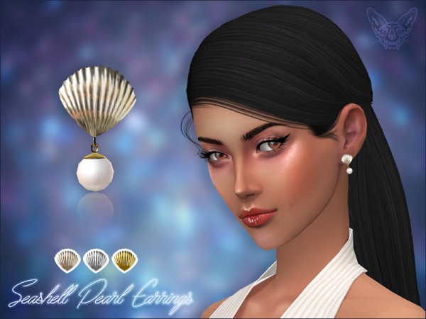  Giulietta Sims: Seashell Pearl Earrings