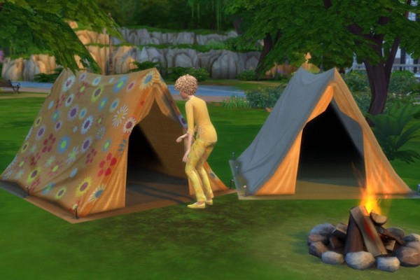  Blackys Sims 4 Zoo: Hippie tent by mammut