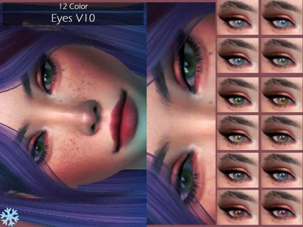  The Sims Resource: Eyes V10 by Lisaminicatsims