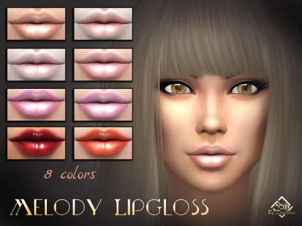  The Sims Resource: Melody Lipgloss by Devirose
