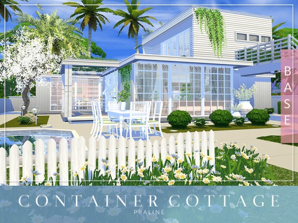  The Sims Resource: Container Cottage by Pralinesims