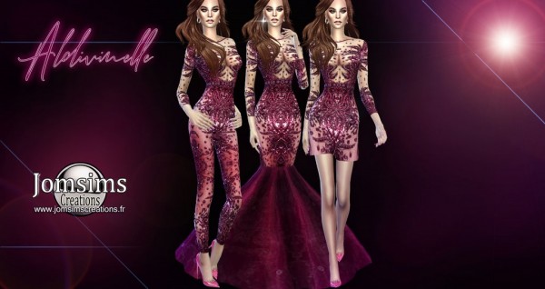 Jom Sims Creations: Aldivinelle Dress Set