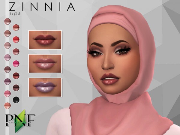  The Sims Resource: ZINNIA lips by Plumbobs n Fries