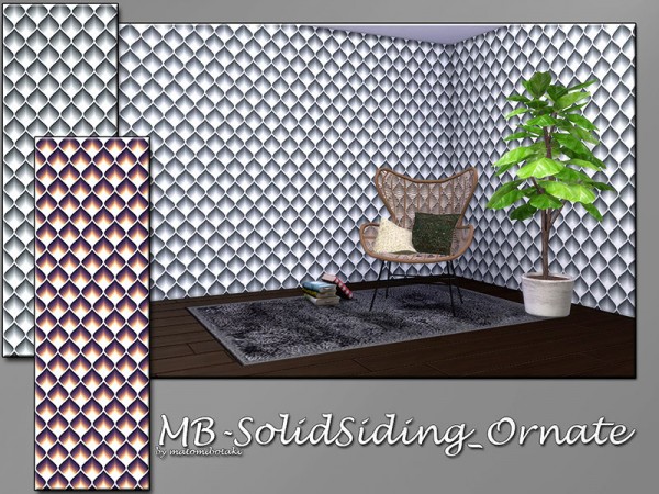  The Sims Resource: Solid Siding Ornate by matomibotaki
