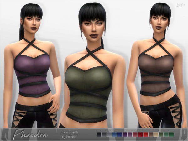  The Sims Resource: Phaedra Top by Sifix
