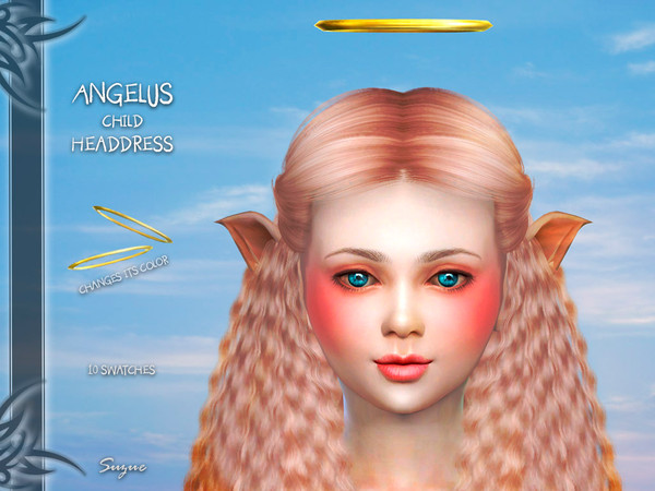  The Sims Resource: Angelus Child Headdress by Suzue