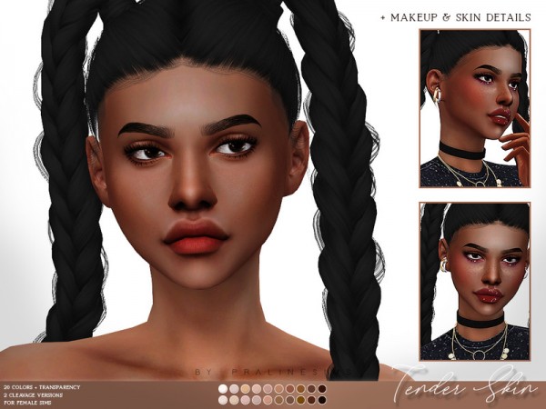  The Sims Resource: Tender Skin by Pralinesims