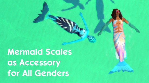  Mod The Sims: Mermaid Scales as Accessory  by Maars