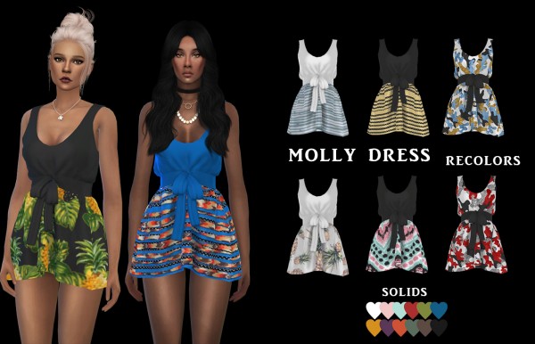  Leo 4 Sims: Molly Dress