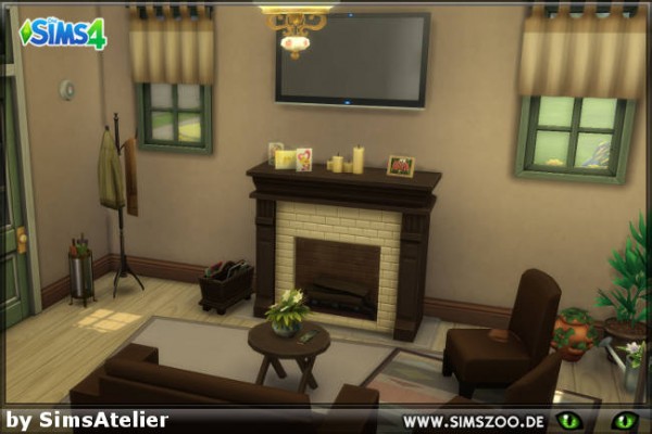 Blackys Sims 4 Zoo: Lonely streamlet Reno house by SimsAtelier
