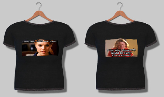  Descargas Sims: Means Girls Tees