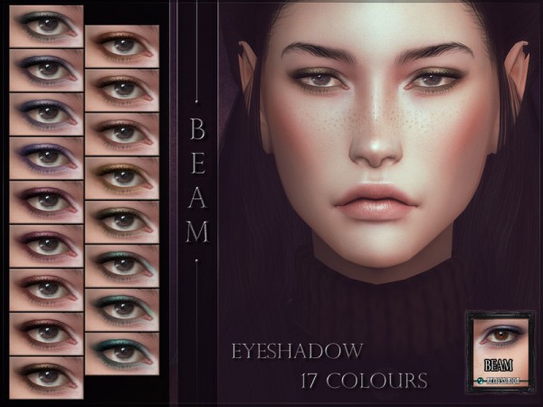  The Sims Resource: Beam Eyeshadow by RemusSirion
