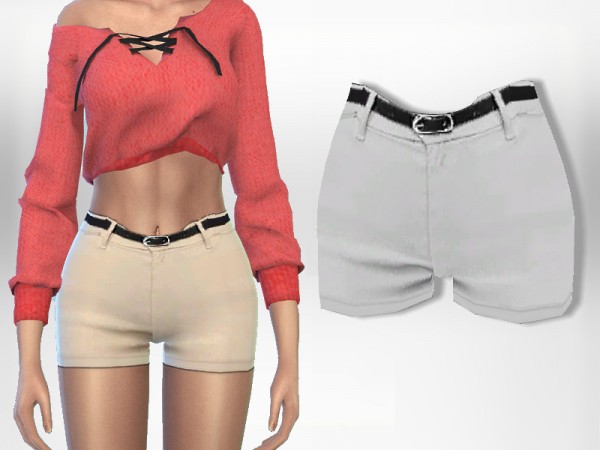  The Sims Resource: Billie Shorts by Puresim