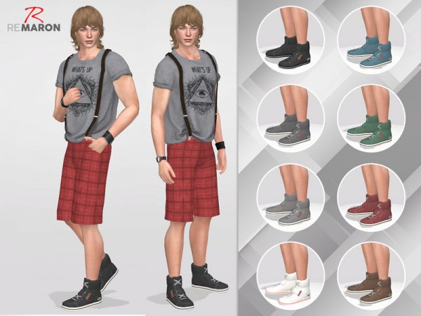  The Sims Resource: Shoes for him by remaron
