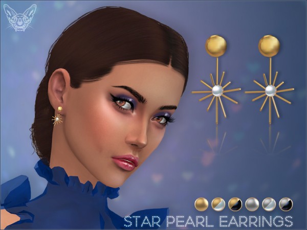  Giulietta Sims: Star Pearl Earrings