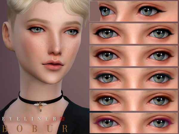  The Sims Resource: Eyeliner 22 by Bobur3