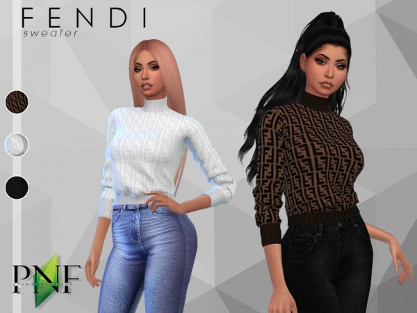  The Sims Resource: Fen Sweater by Plumbobs n Fries