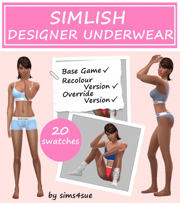  Sims 4 Sue: Designer Swimsuit