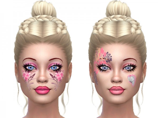  The Sims Resource: Face paint for fun by TrudieOpp