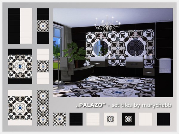  The Sims Resource: PALAZO   set tiles by marychabb