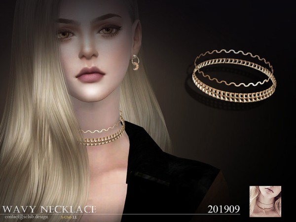  The Sims Resource: Necklace 201909 by S Club
