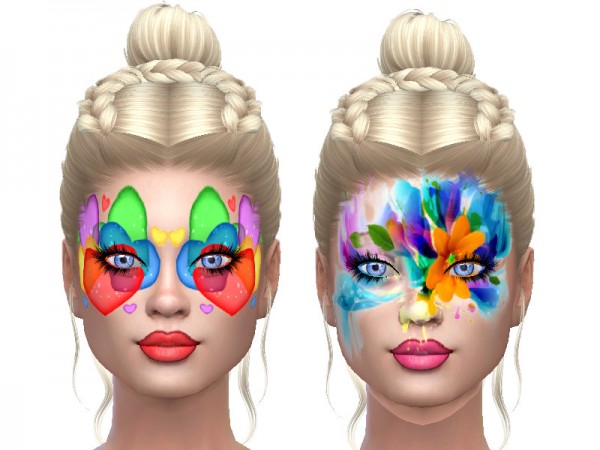  The Sims Resource: Face paint for fun by TrudieOpp