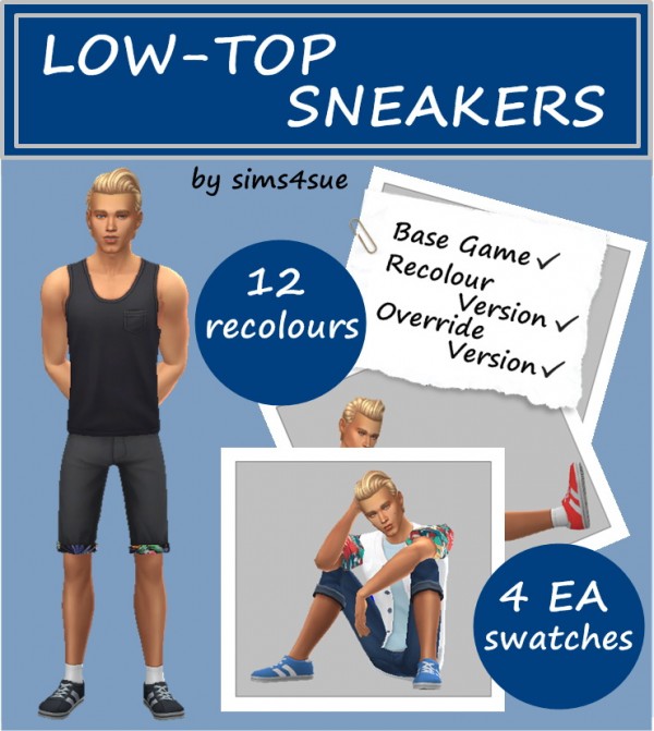  Sims 4 Sue: Low Top Shoes