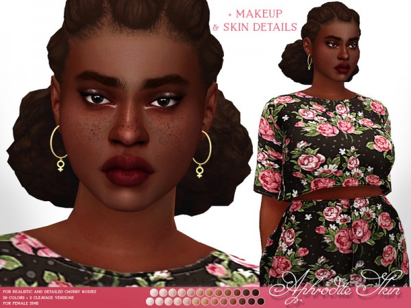  The Sims Resource: Aphrodite Skin by Pralinesims
