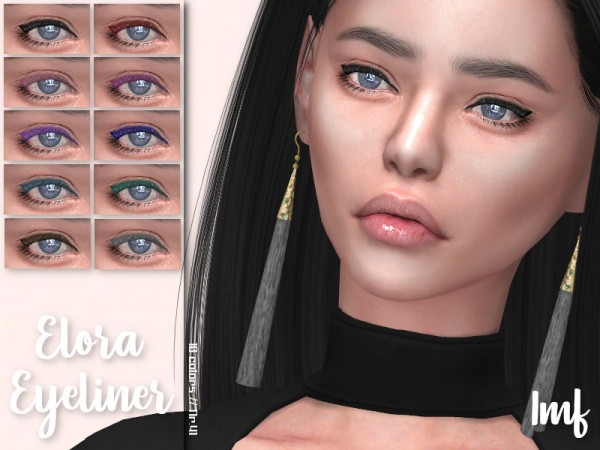  The Sims Resource: Elora Eyeliner N.41 by IzzieMcFire