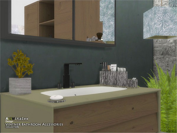  The Sims Resource: Vintner Bathroom Accessories by ArtVitalex