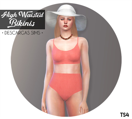 Descargas Sims: High Waisted Bikinis