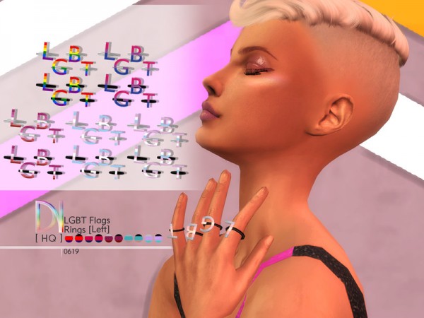  The Sims Resource: Pride Collection 19 Ring by DarkNighTt