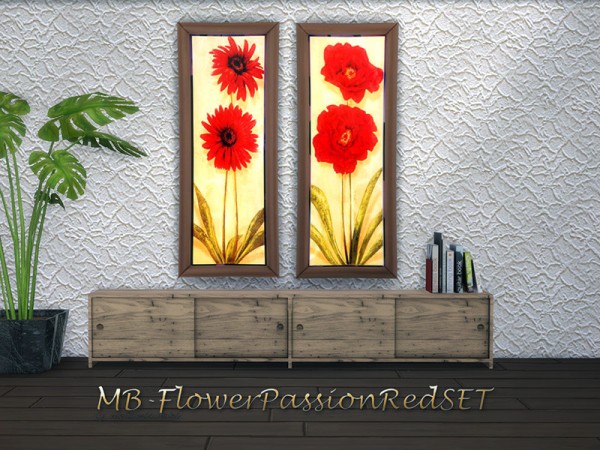  The Sims Resource: Flower Passion Red Set by matomibotaki