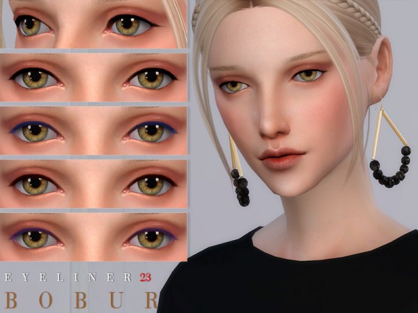  The Sims Resource: Eyeliner 23 by Bobur