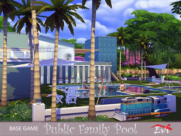  The Sims Resource: Public Family Pool by evi