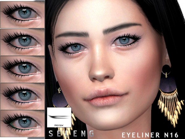  The Sims Resource: Eyeliner N16 by Seleng