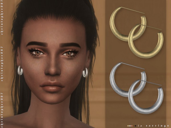  The Sims Resource: LO Earrings by Christopher067