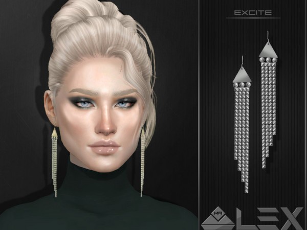  The Sims Resource: Excite Earrings by Mr.Alex