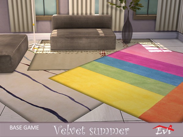  The Sims Resource: Velvet summer rugs by evi